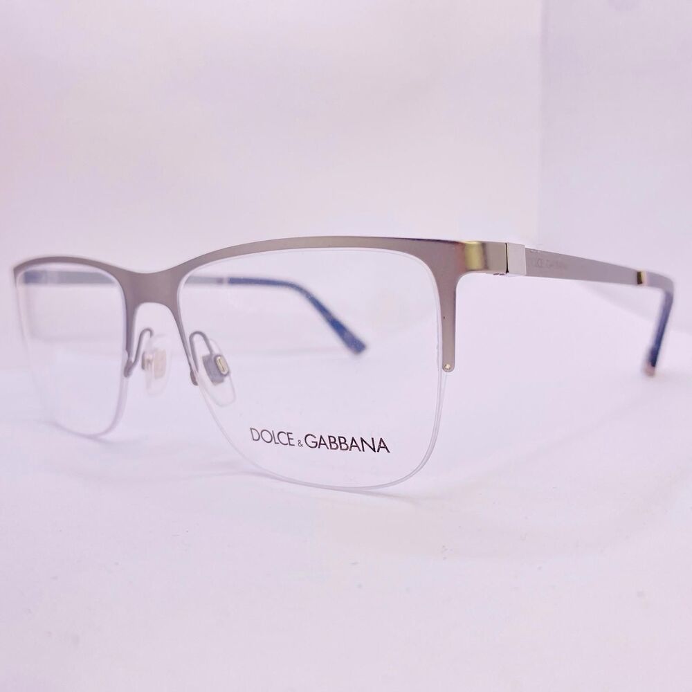 Dolce & Gabbana Eyeglasses Frames DG 1283 1108 55 [] 17 140 Stainless Steel Half